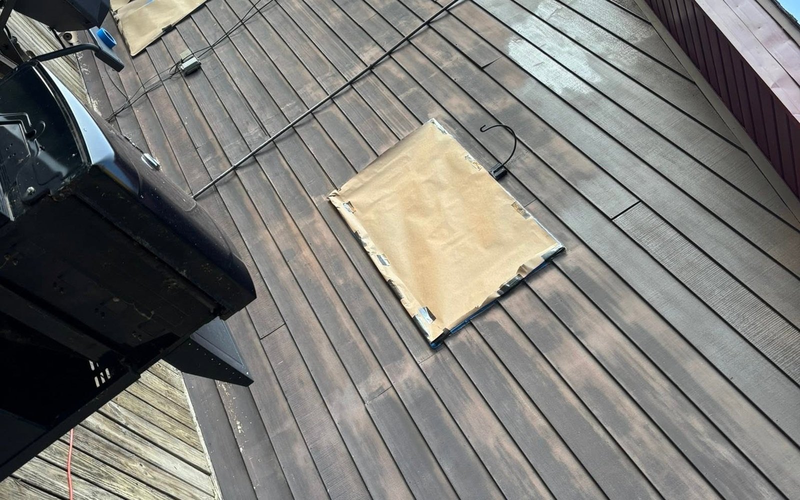 Exterior painting project before