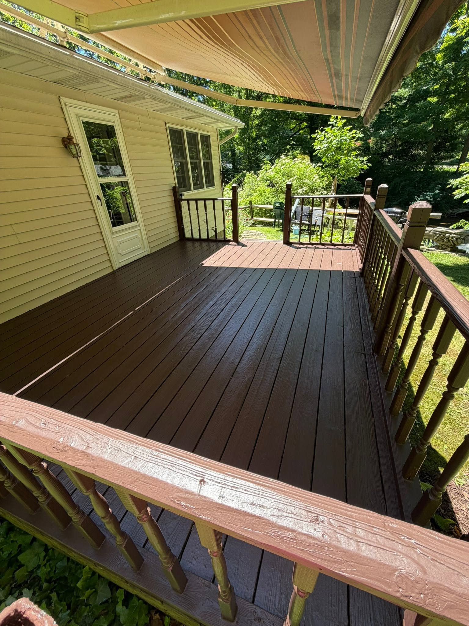 Completed exterior painting project