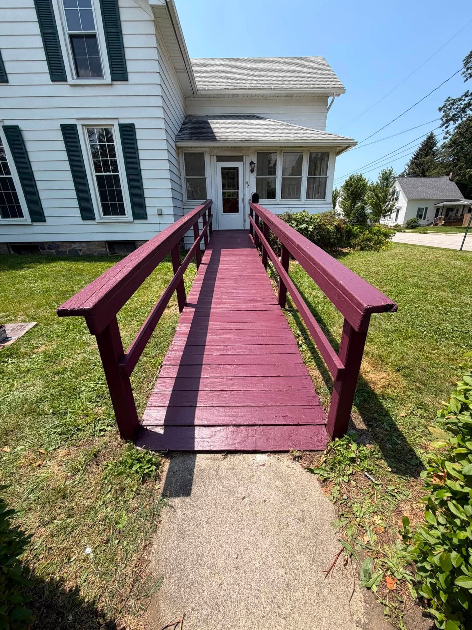 Exterior painting project after