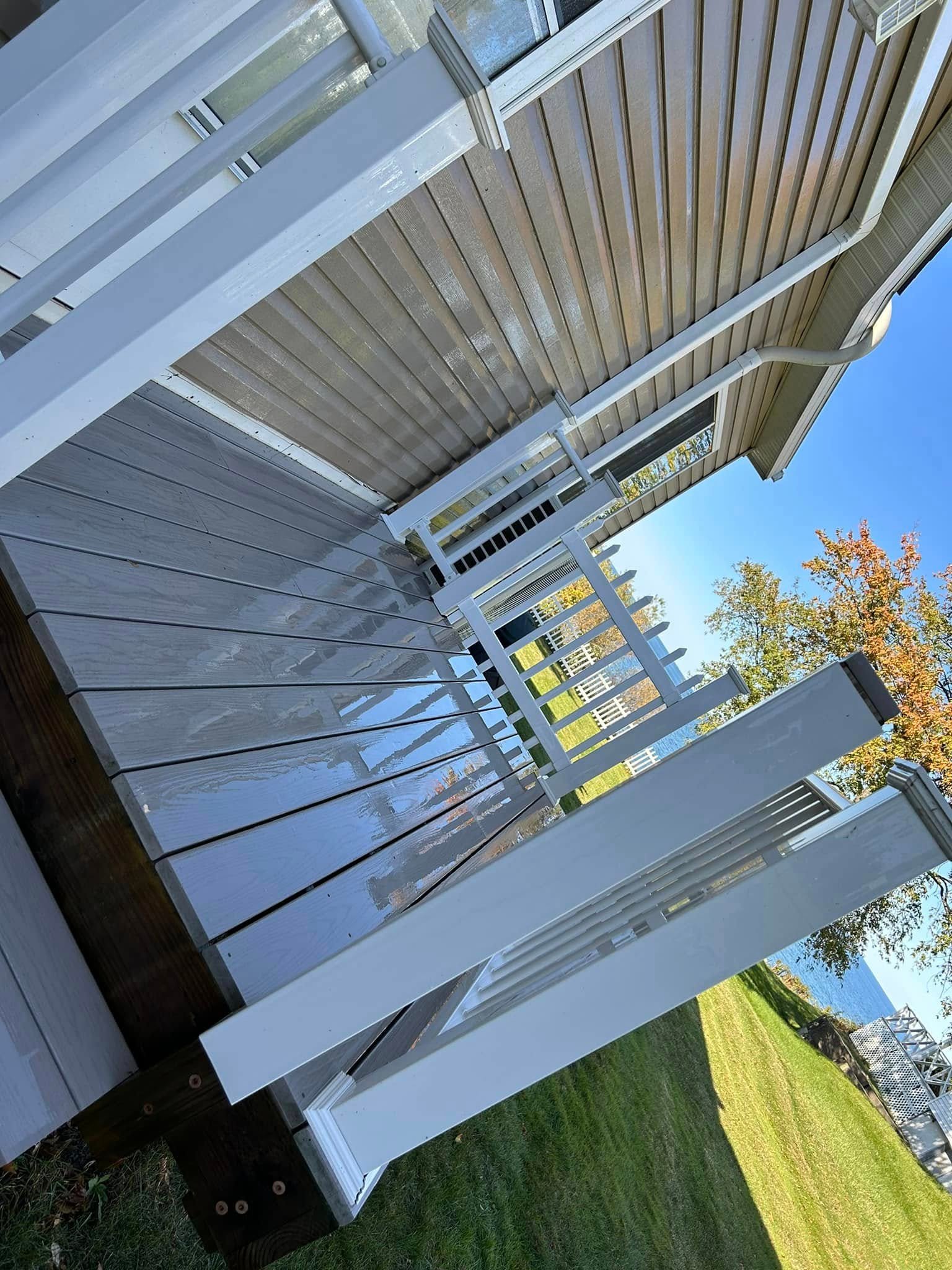 Pressure washing project